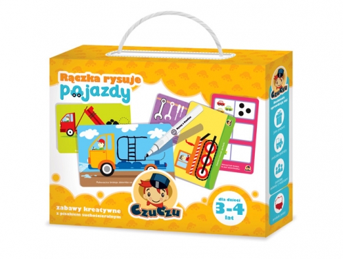 rączka rysuje pojazdy