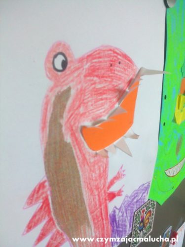 jak narysować dinozaura